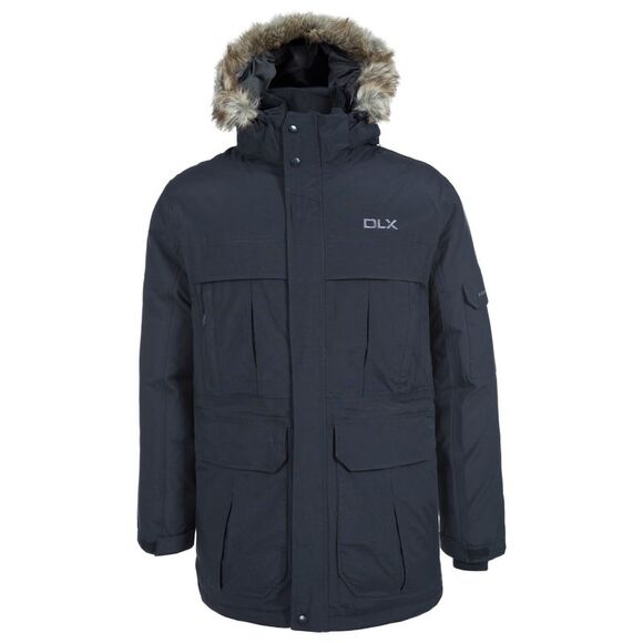Trespass Mens Highland Waterproof Parka Jacket / Black